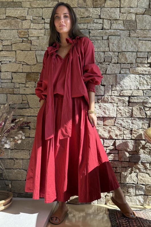 Paloma Ripley Skirt Sangria
